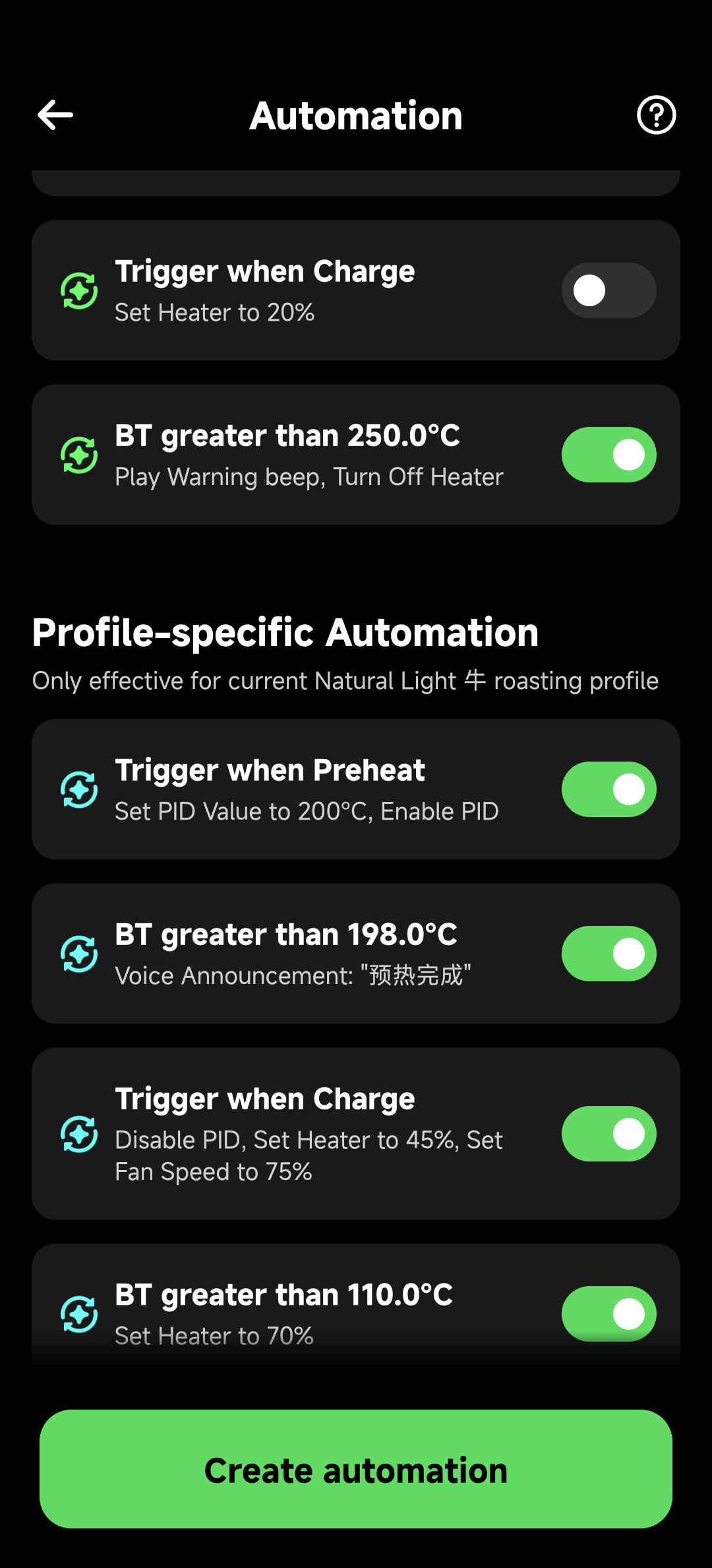 Automation Rules List
