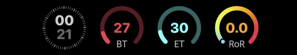 Manual Roasting Status Bar